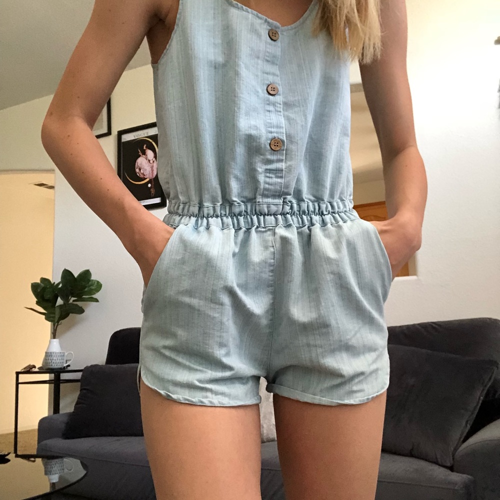 Urban Outfitters Soft denim like romper